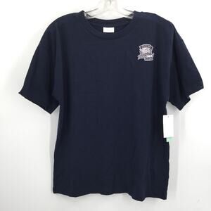 Abound Women's Club Open Book Graphic Crew Neck T Shirt Blue Size Small NWT